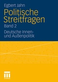 Cover: Politische Streitfragen - VS Verlag f&uuml;r Sozialwissenschaften