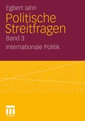 Cover: Politische Streitfragen - VS Verlag f&uuml;r Sozialwissenschaften