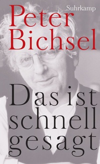 Abbildung von: Das ist schnell gesagt - Suhrkamp