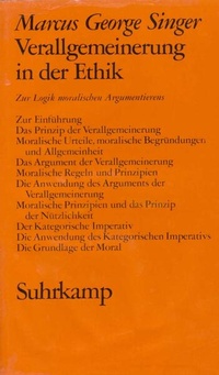 Enlarge image Cover: Verallgemeinerung in der Ethik - Suhrkamp