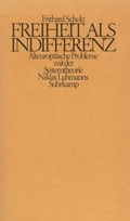 Cover: Freiheit als Indifferenz - Suhrkamp