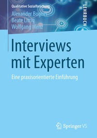 Enlarge image Cover: Interviews mit Experten - Springer VS