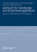 Cover: Jahrbuch f&uuml;r Handlungs- und Entscheidungstheorie - VS Verlag f&uuml;r Sozialwissenschaften