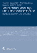 Cover: Jahrbuch f&uuml;r Handlungs- und Entscheidungstheorie - VS Verlag f&uuml;r Sozialwissenschaften