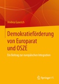 Cover: Demokratief&ouml;rderung von Europarat und OSZE - Springer VS
