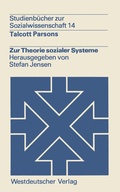 Cover: Zur Theorie sozialer Systeme - VS Verlag f&uuml;r Sozialwissenschaften