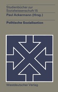 Cover: Politische Sozialisation - VS Verlag f&uuml;r Sozialwissenschaften