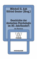 Cover: Geschichte der deutschen Psychologie im 20. Jahrhundert - VS Verlag f&uuml;r Sozialwissenschaften