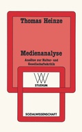 Cover: Medienanalyse - VS Verlag f&uuml;r Sozialwissenschaften
