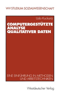 Enlarge image Cover: Computergestützte Analyse qualitativer Daten - VS Verlag für Sozialwissenschaften