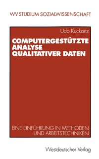 Enlarge image Cover: Computergestützte Analyse qualitativer Daten - VS Verlag für Sozialwissenschaften