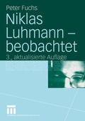 Cover: Niklas Luhmann - beobachtet - VS Verlag f&uuml;r Sozialwissenschaften