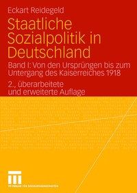 Abbildung von: Staatliche Sozialpolitik in Deutschland - VS Verlag für Sozialwissenschaften