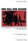 Cover: Der Fall der Mauer - VS Verlag für Sozialwissenschaften