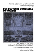 Cover: Der Deutsche Bundestag im Wandel - VS Verlag f&uuml;r Sozialwissenschaften