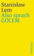 Cover: Also sprach GOLEM - Suhrkamp