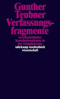 Abbildung von: Verfassungsfragmente - Suhrkamp