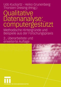 Enlarge image Cover: Qualitative Datenanalyse: computergestützt. - VS Verlag für Sozialwissenschaften