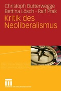 Cover: Kritik des Neoliberalismus - VS Verlag f&uuml;r Sozialwissenschaften