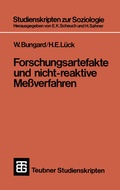 Cover: Forschungsartefakte und nicht-reaktive Me&szlig;verfahren - Vieweg+Teubner Verlag