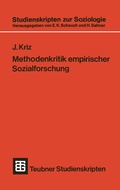 Cover: Methodenkritik empirischer Sozialforschung - Vieweg+Teubner Verlag
