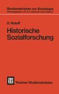 Cover: Historische Sozialforschung - Vieweg+Teubner Verlag