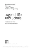 Cover: Jugendhilfe und Schule - VS Verlag f&uuml;r Sozialwissenschaften