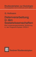 Cover: Datenverarbeitung in den Sozialwissenschaften - Vieweg+Teubner Verlag
