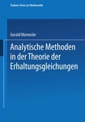 Cover: Analytische Methoden in der Theorie der Erhaltungsgleichungen - Vieweg+Teubner Verlag