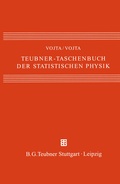 Cover: Teubner-Taschenbuch der statistischen Physik - Vieweg+Teubner Verlag