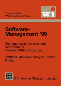 Enlarge image Cover: Software-Management '99 - Vieweg+Teubner Verlag