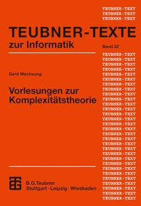 Abbildung von: Vorlesungen zur Komplexitätstheorie - Vieweg+Teubner Verlag