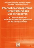 Cover: Informationsmanagement - Herausforderungen und Perspektiven - Vieweg+Teubner Verlag