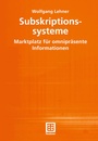 Cover: Subskriptionssysteme - Vieweg+Teubner Verlag