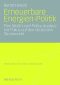 Cover: Erneuerbare Energien-Politik - VS Verlag f&uuml;r Sozialwissenschaften
