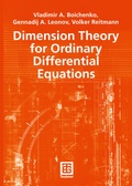 Cover: Dimension Theory for Ordinary Differential Equations - Vieweg+Teubner Verlag