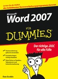 Bild: Word 2007 f&uuml;r Dummies - Wiley-VCH