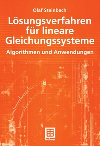 Abbildung von: Lösungsverfahren für lineare Gleichungssysteme - Vieweg+Teubner Verlag