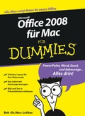 Cover: Office 2008 f&uuml;r Mac f&uuml;r Dummies - Wiley-VCH