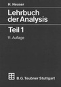 Cover: Lehrbuch der Analysis - Vieweg+Teubner Verlag