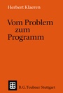 Cover: Vom Problem zum Programm - Vieweg+Teubner Verlag