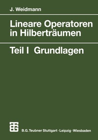 Abbildung von: Lineare Operatoren in Hilberträumen - Vieweg+Teubner Verlag