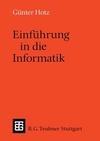 Enlarge image Cover: Einführung in die Informatik - Vieweg+Teubner Verlag