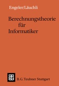 Cover: Berechnungstheorie f&uuml;r Informatiker - Vieweg+Teubner Verlag