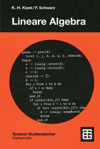Enlarge image Cover: Lineare Algebra - Vieweg+Teubner Verlag