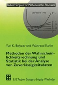 Cover: Methoden der Wahrscheinlichkeitsrechnung und Statistik bei der Analyse von Zuverl&auml;ssigkeitsdaten - Vieweg+Teubner Verlag
