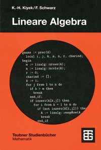 Abbildung von: Lineare Algebra - Vieweg+Teubner Verlag