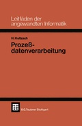 Cover: Proze&szlig;datenverarbeitung - Vieweg+Teubner Verlag
