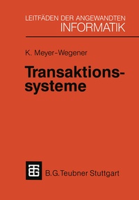Enlarge image Cover: Transaktionssysteme - Vieweg+Teubner Verlag