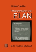 Cover: Programmieren mit ELAN - Vieweg+Teubner Verlag